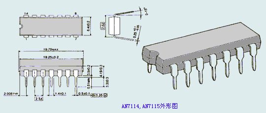 AN7114，AN7115外形圖