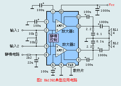 HA1392典型應用電路