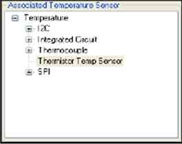  圖6：關聯的溫度傳感器列表