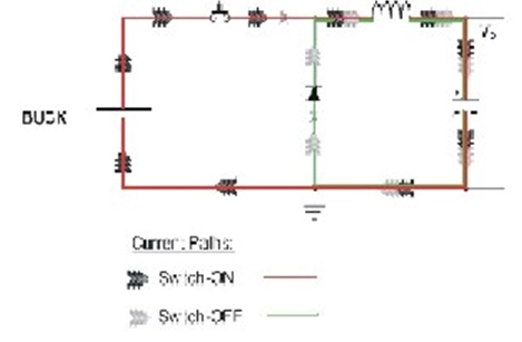 圖2：簡化的開關電源電路圖。