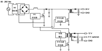 采用了2個反激式電源的26