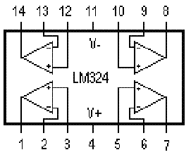 用四運放LM324制作高靈敏度聲音探聽器