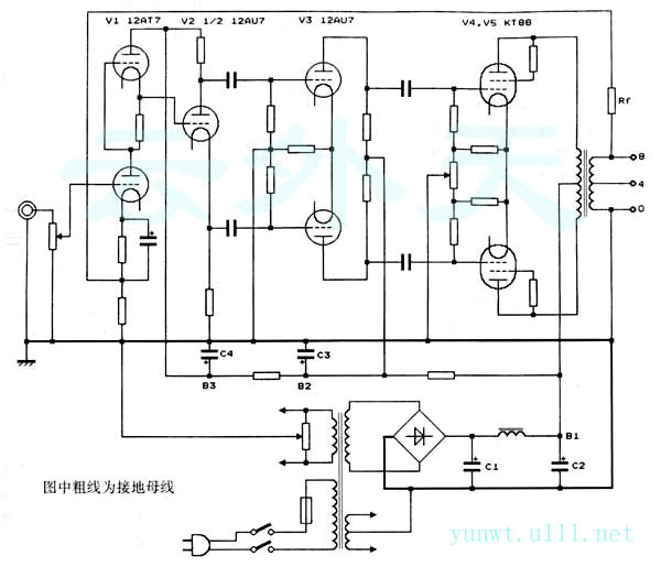 星型接地法在膽機(jī)制作中的應(yīng)用