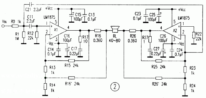 LM1875應(yīng)用實驗和電流反饋BTL電路設(shè)計