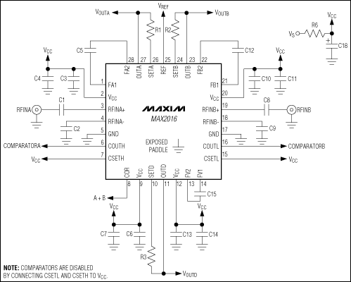 MAX2016:典型應用電路