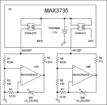 圖7. 選項(xiàng)3電路圖，運(yùn)算放大器電路