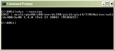 圖1. 通過版本檢查確認SDCC是否正確安裝