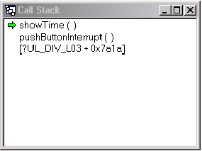 圖12. IAR Embedded Workbench中的Call stack窗口