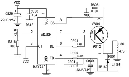 MAX749工作電路設計