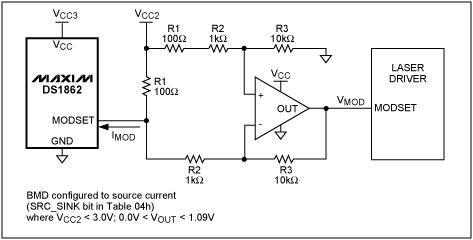 圖2. MODSET電流-電壓轉換電路