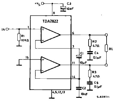 TDA2822單聲道功放