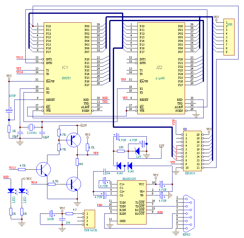 迷你單片機(jī)編程器