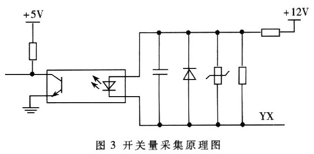 開關量采集原理圖