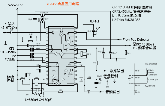 MC3363DW應用電路