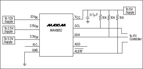 Figure 1. Circuit of Example 1. All input voltages are at the nominal values.