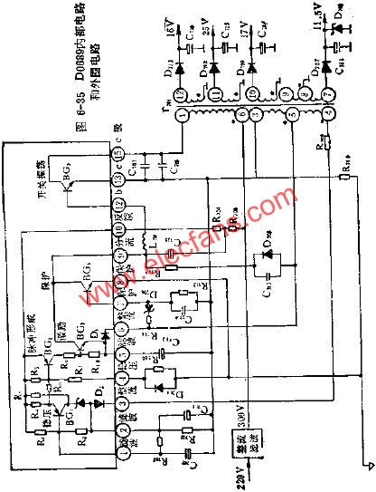 D0689內部電路和外圍電路圖  www.1cnz.cn