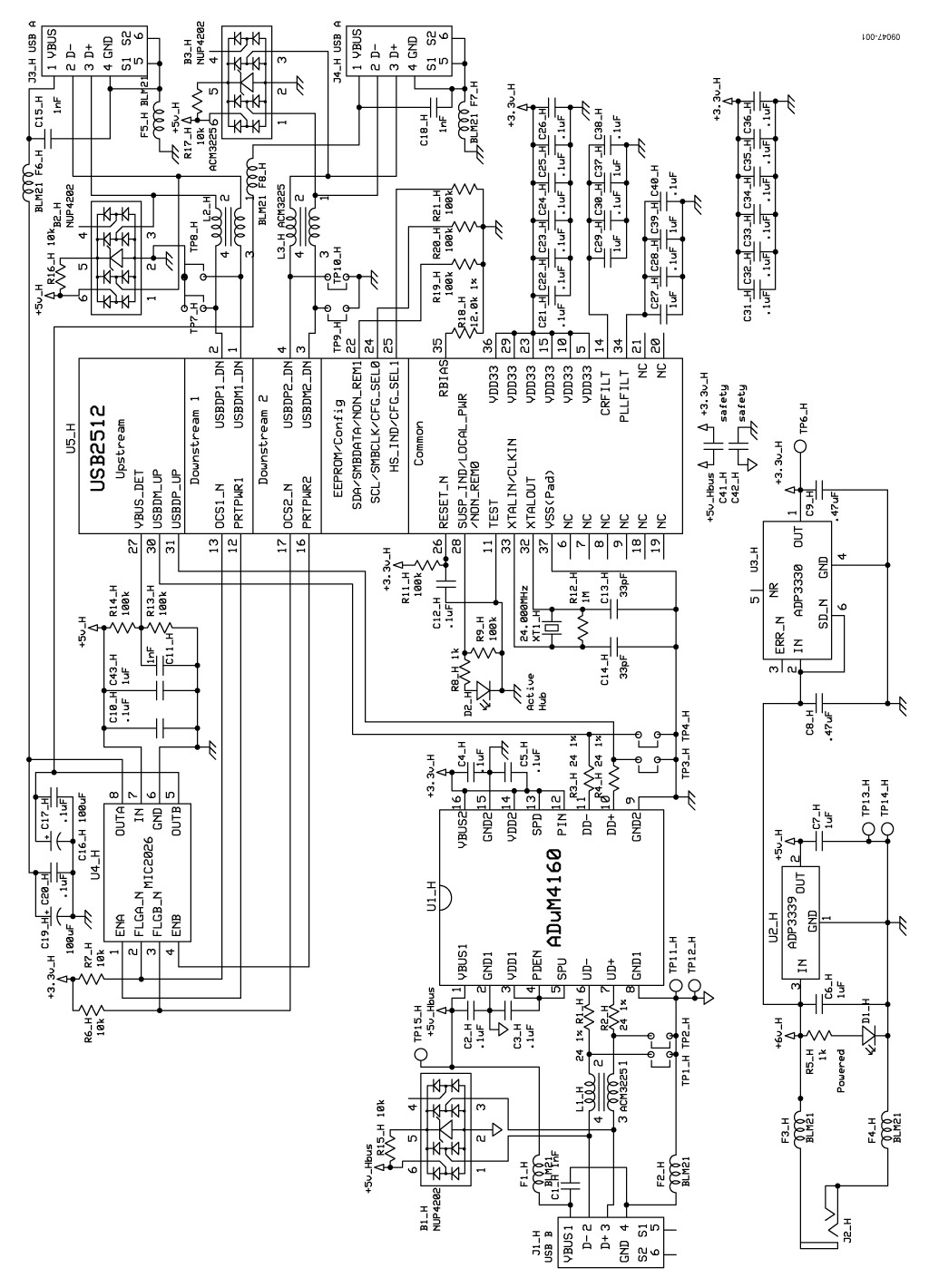 通用串行總線(USB)集線器隔離器電路 www.1cnz.cn