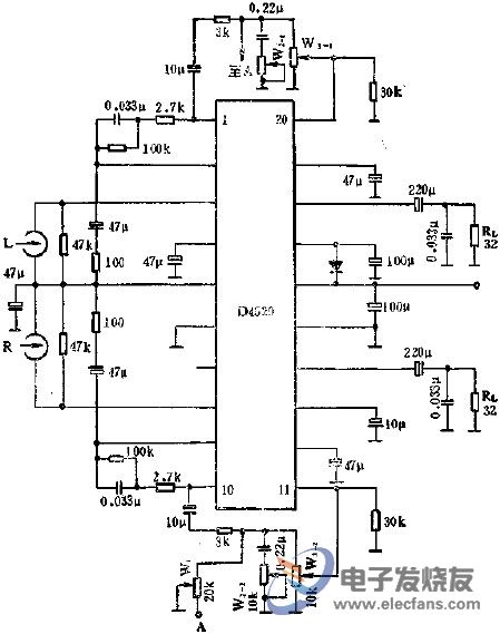 D4520立體聲耳機放大電路的應(yīng)用  www.1cnz.cn