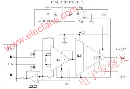 病人ECG監護電路  www.1cnz.cn