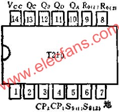 T210 2-5-10進制計數和減法計數的應用電路圖  www.1cnz.cn