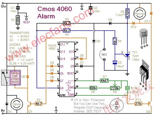 4060防盜報警器 www.1cnz.cn