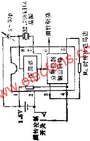 LH5544低頻時鐘集成電路的應用電路圖  www.1cnz.cn