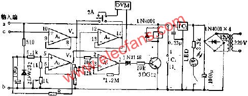 溫度傳感器應用電路圖  www.1cnz.cn