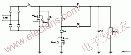 具有ZVT功率級(jí)的升壓轉(zhuǎn)換器 www.1cnz.cn