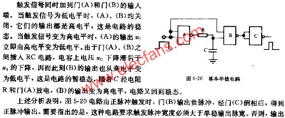 驅動信號產生單穩電路圖 www.1cnz.cn