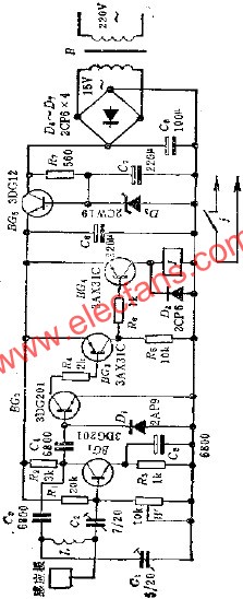 感應開關電路  www.1cnz.cn