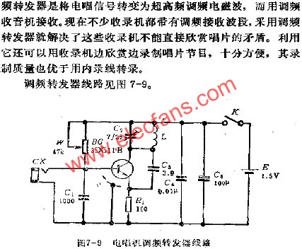 電唱機調頻轉發器電路  www.1cnz.cn