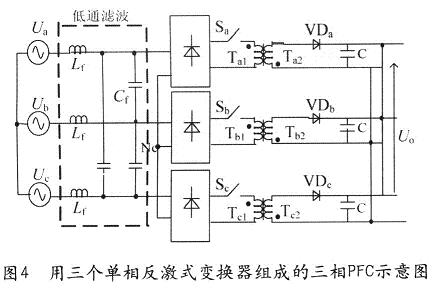 單相PFC電路由反激電路構成