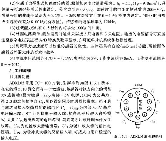 ADXL05的引腳排列  www.1cnz.cn