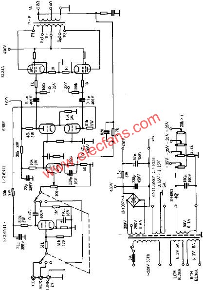 和韻M100合并式電子管功率放大器  www.1cnz.cn