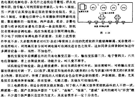 利用電子管收音機改制小功率膽機