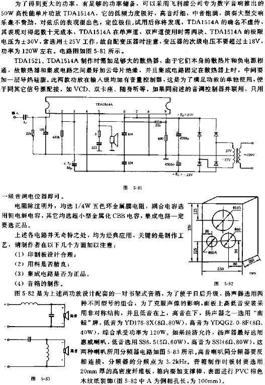 高品質立體聲HI-FI組合放大器電路原理圖