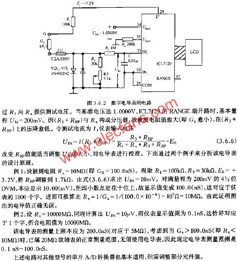 數(shù)字電導表的電路  www.1cnz.cn