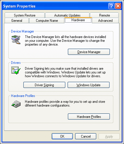 Windows XP SP3 setup procedure