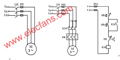 電動機刀開關控制線路