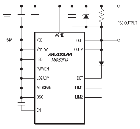 MAX5971A：典型工作電路