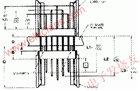 CPCI背板連接器熱拔插結構及 REAR…結構示圖 www.1cnz.cn