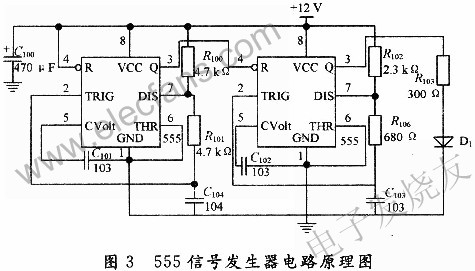 555信號發(fā)生器電路 來源： 電子發(fā)燒友