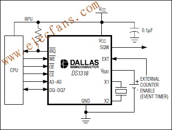 DS1318并行接口歷時計數器