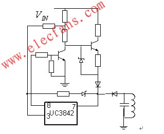  UC3842反激式電源啟動電路