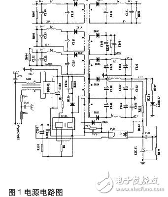 電源電路如圖1所示。