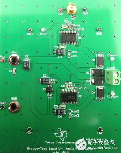 橋接負載V-I轉換器:0.5-4.5V輸入，+/-2A輸出，5%誤差