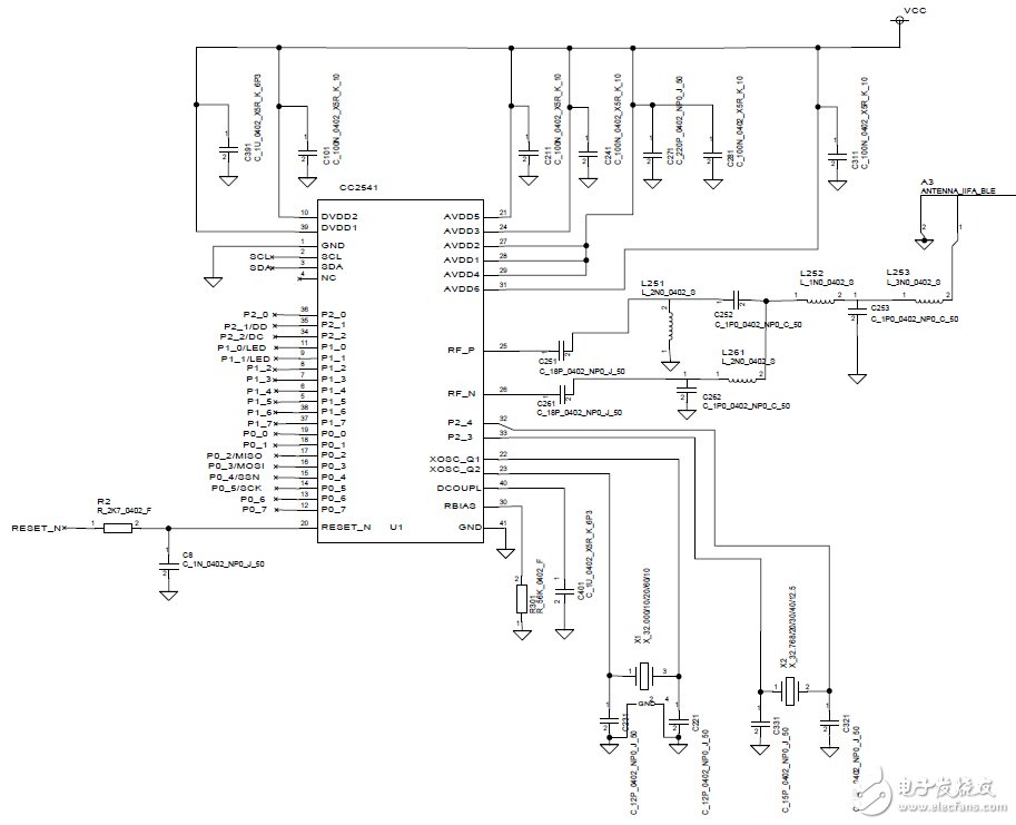 Bluetooth智能密鑰卡參考設計電路圖