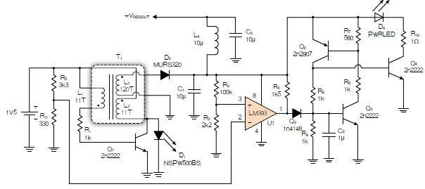 反激式開關電源低電壓下點亮HBLED燈