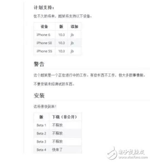 iOS10.3會出越獄？太不靠譜了，不要輕易相信！