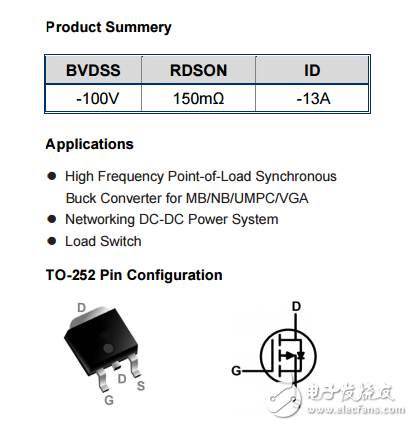 WSF15P10 P TO-252-100V-13A